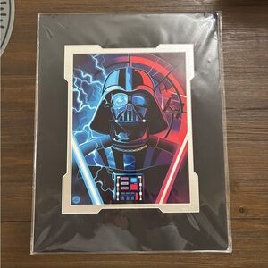 Darth Vader Art Print with Lightsabers